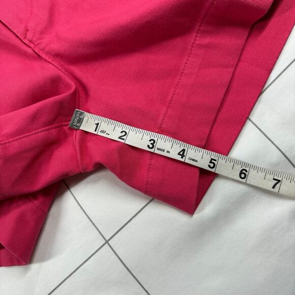 Spanx Shorts Womens XS Pink Tulip Twill 5" High Rise Chino Stretch Smooth Casual - Picture 10 of 12